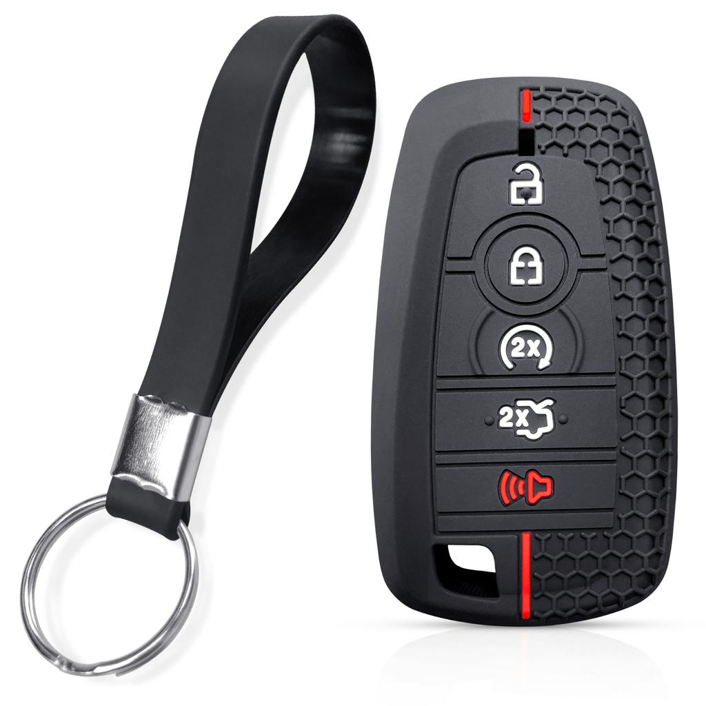 for Ford Explorer Fusion Ecosport mustang 2020 keyshell keyset, silicone Car keyring, Key Case protector 5btns