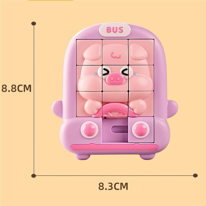 3D Animal Sliding Block Puzzle, Educational Montessori Maze Toy For Logic Training With Cute Pet Figures