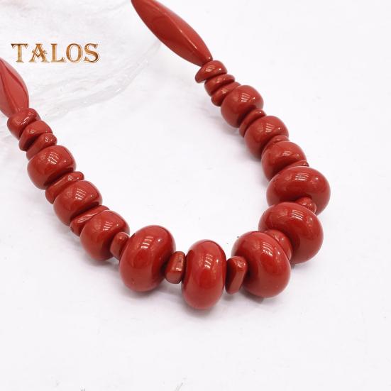 2 ks/sada Dámská sada náhrdelníků Umělý korál Stohovatelný český rýžový korálek Nastavitelná délka Hladká dáma Dovolená Plážové Šperky