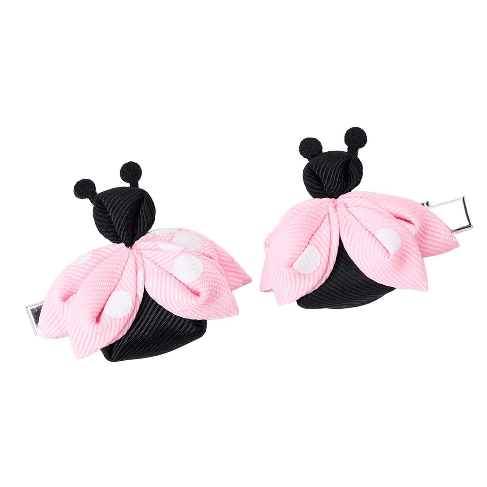 

Детская заколка для волос Божья коровка Женская Детская Заколки для волос Красочный головной убор Заколки Жук Форма Милые 2000-е Девичьи заколки розовый