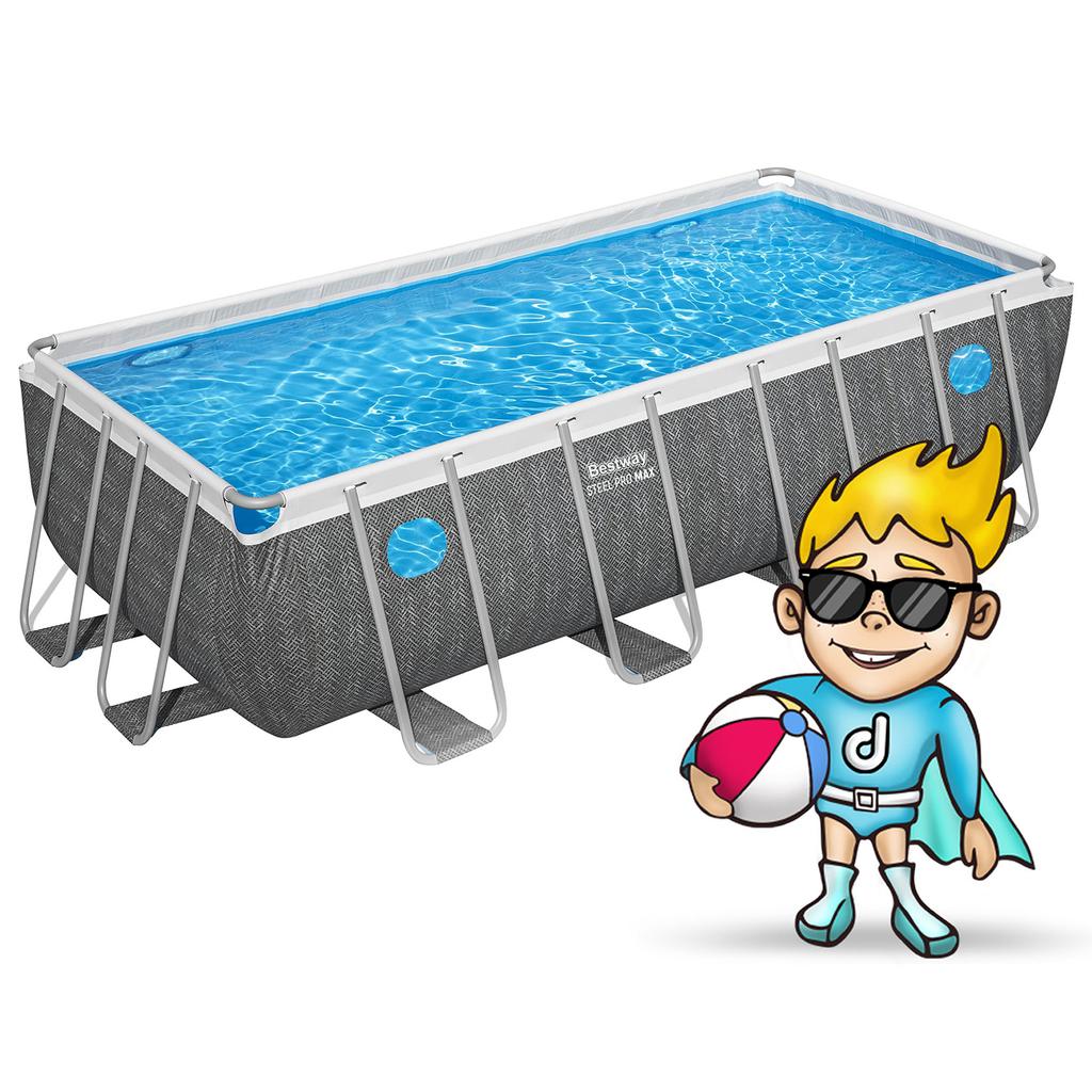 Frame Garden Pool 488 X 244 X 122 Cm 10 In 1 Bestway 561Mb