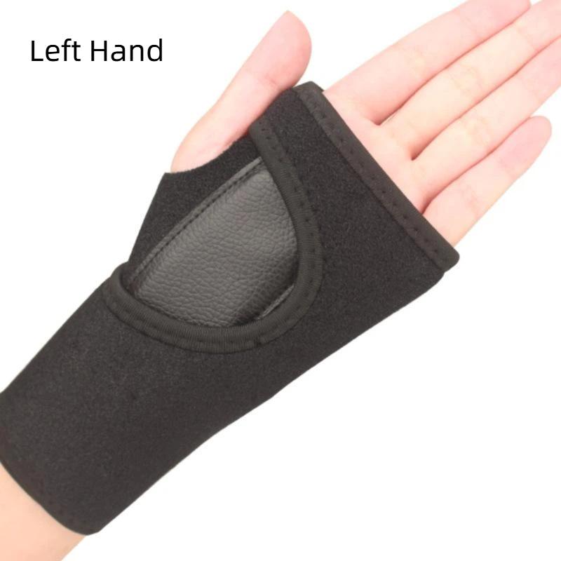 Adjustable Wrist Stabilizer Brace Detachable Aluminum Strip Adjustable Tightness for  Wrist Pain Relief Support left hand чёрный