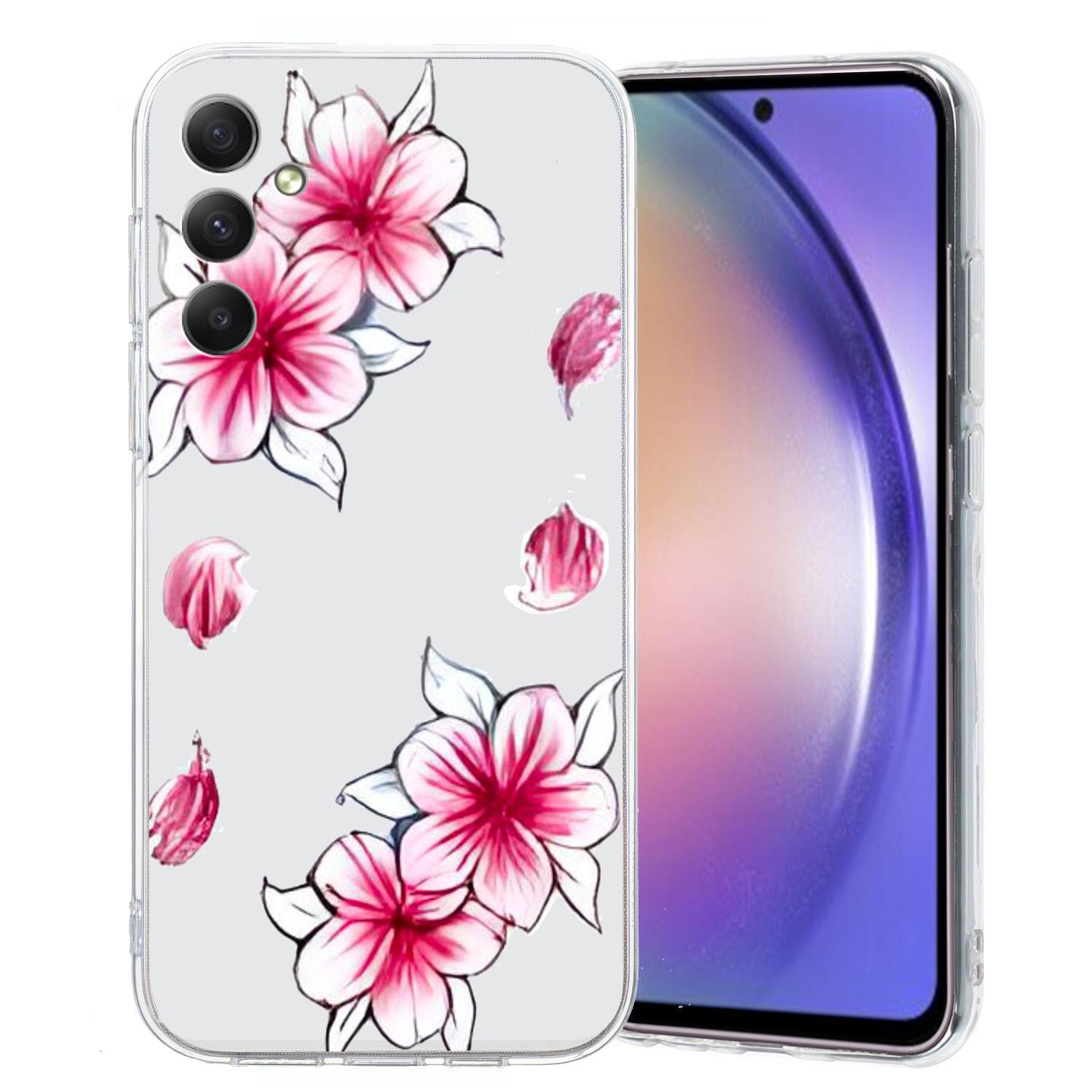 

For Samsung Galaxy A17 5G/A26 5G Case Soft TPU Pattern Printing Phone Cover Sakura