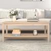 VidaXL Coffee Table 110x55x45 Cm Solid Pine Wood 822272