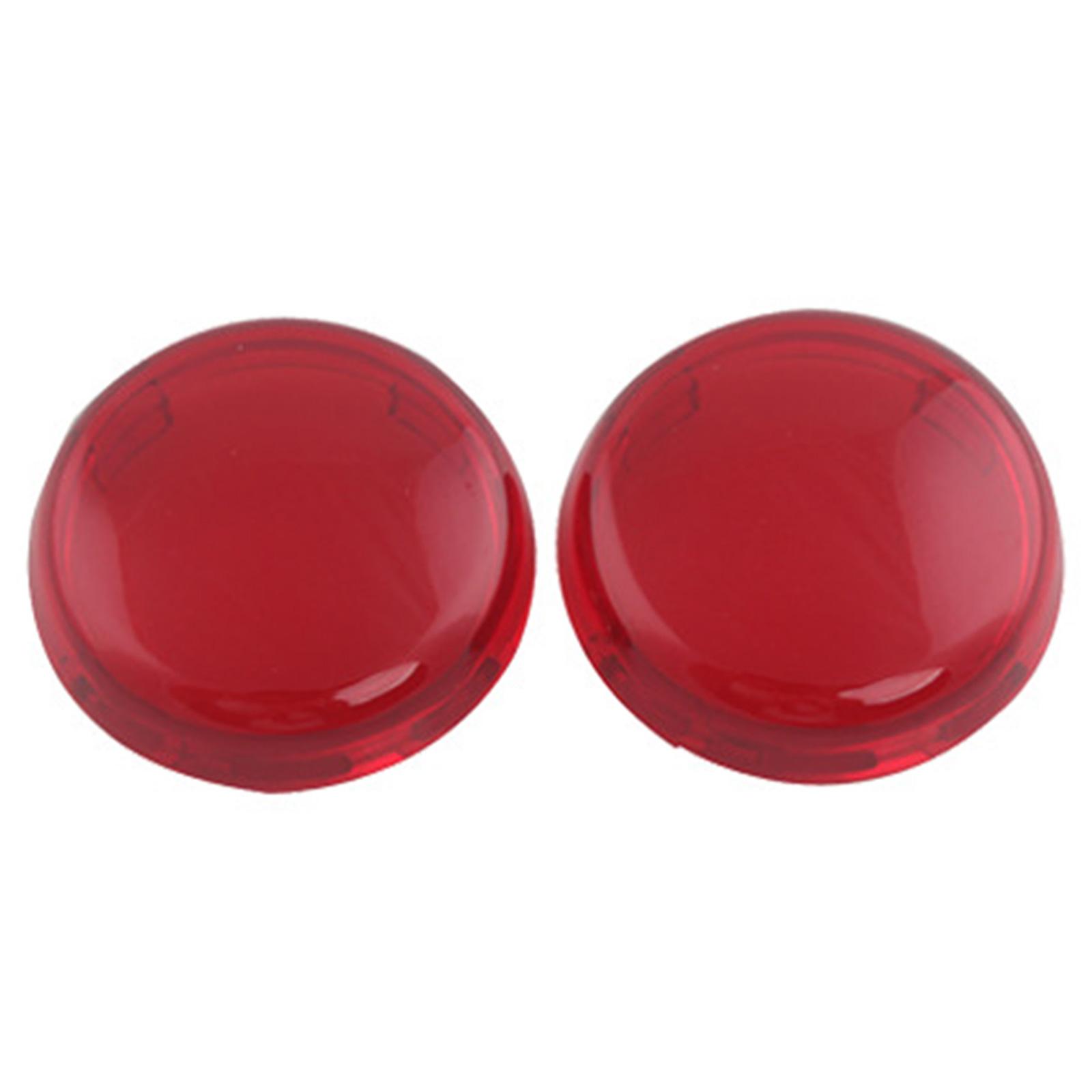 

Комплект из 2 шт., крышки для линз указателей поворота, круглые крышки для линз указателей поворота для мотоциклов, используемые для XL883 1200 X48 красный