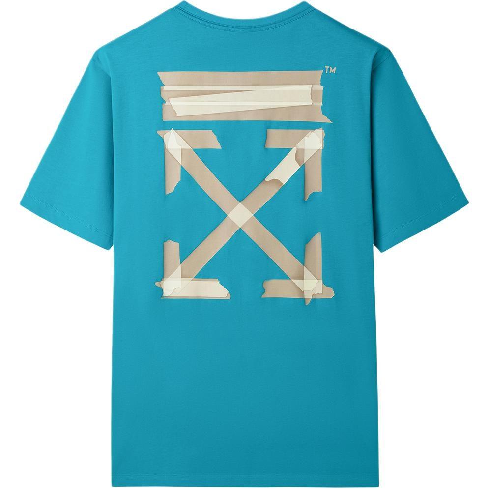 OFF WHITE SS20 T Shirt Men's Blue OMAA038R201850023948