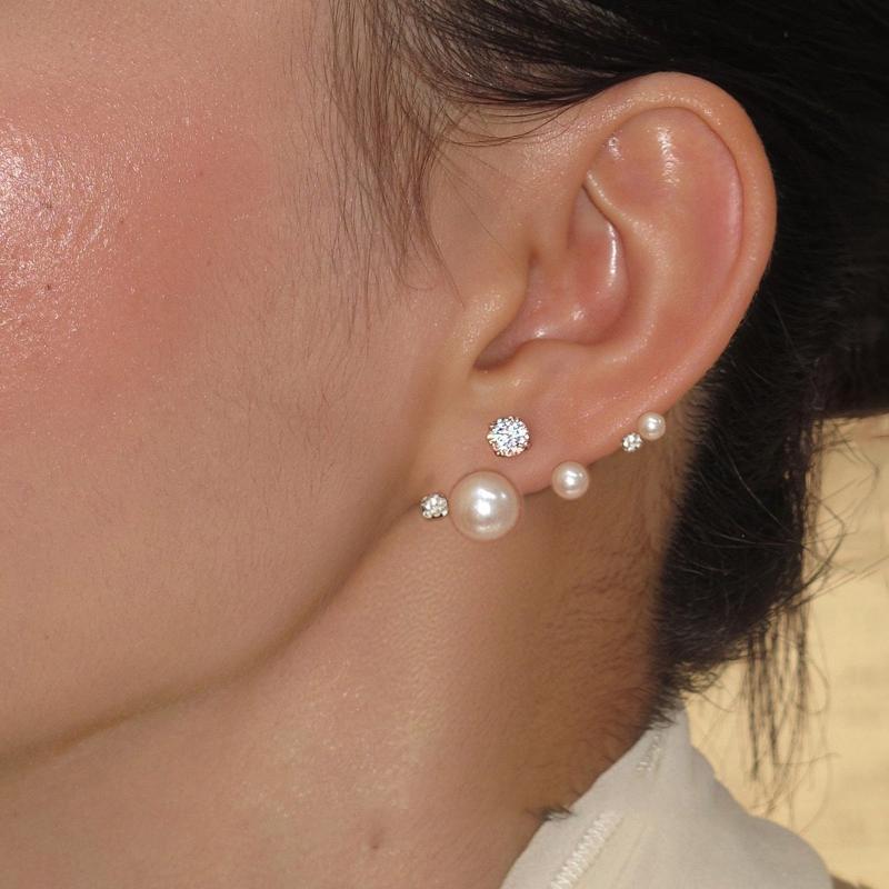 

1/3 Pairs Sweet Ear Stud Light Luxury Imitation Pearl Stud Earrings For Women Fashion Party Wedding Brid Jewelry Gift onesize