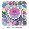 50 Pictures of Mandala Graffiti Personality Cool Trendy Creative DIY Skateboard Water Cup Suitcase Stickers Waterproof