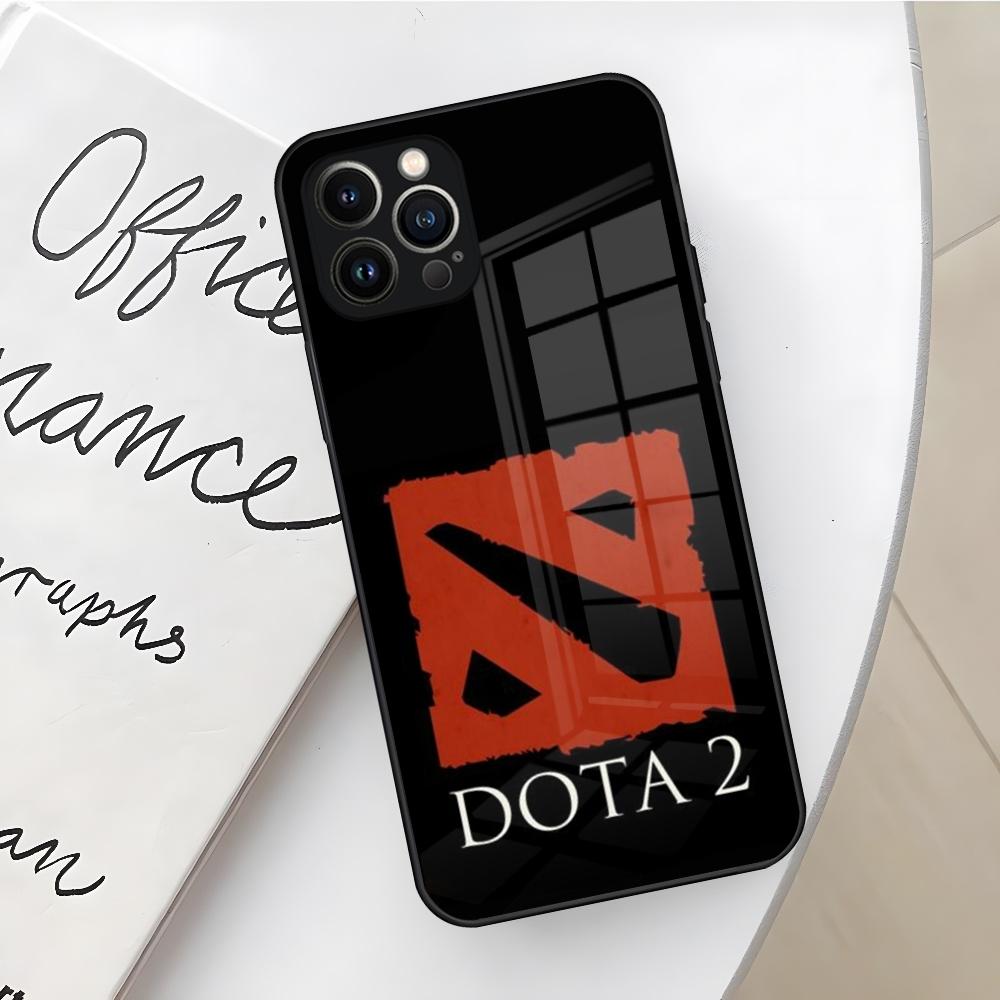 Game Dota 2 Logo Phone Case for Iphone 17 16 Air 15 14 12 11 13 Pro Max Mini X Xr Xs Se Puls glass Cover