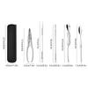 4 Pcs Seafood Tool Set Crab Shrimp Fruit Pliers Fork Spoon Set Nut Walnut Lobster Crab Cracker Tools Kitchen Accessories