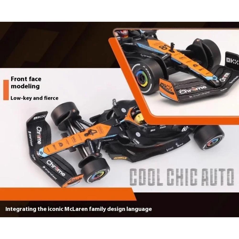 1/43 Scale 2023 McLaren F1 Team MCL60 Australian Grand Prix 4# 81# Alloy Diecast Car Model Children's Toy Car Collectibles Gift Friend