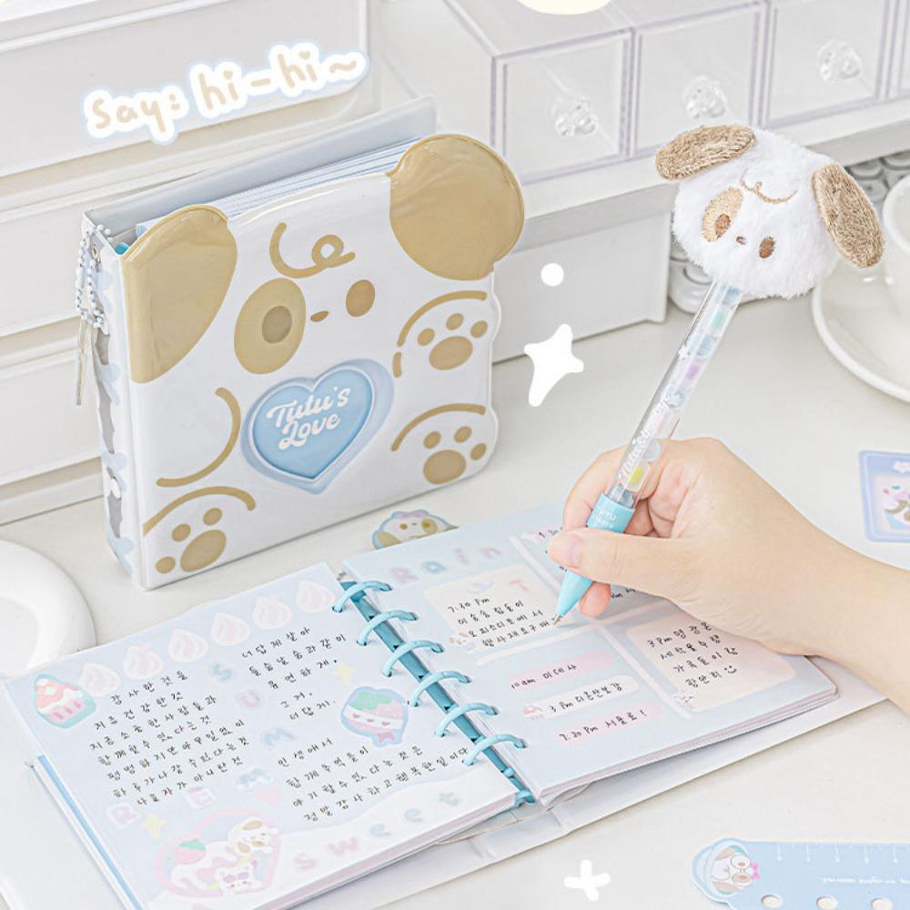 

Съемный плюшевый держатель для фотокарточек, цветная страница, щенок, кошка, держатель для фотокарточек, подарки на день рождения 160/167mm-cat Hollow loose-leaf book