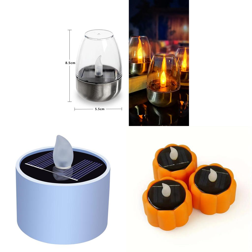 Solar Led Candle Light Waterproof Outdoor Garden Decor For Patio And Yard Use