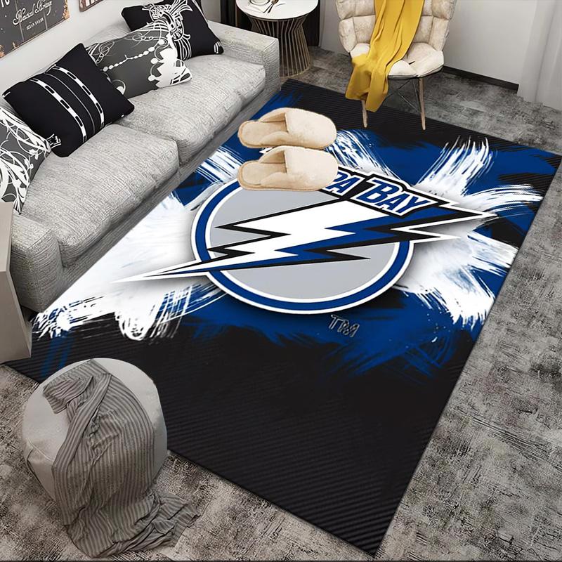 Tampa Bay Hockey Area Rug Suitable for Indoor And Outdoor,Carpets for Kitchens, Homes, Offices, Living Rooms,Home Decor,Christmas Gift