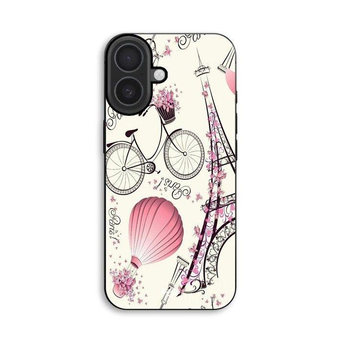 Hülle Für iPhone 18 Paris Eiffelturm Fahrrad Maniacase schwarz