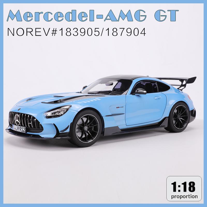 1/18 Scale Benz AMG GT Black Series Diecast Car Model with  Sound and Light, Pull Back Toy Car Model for Kids Adult Collection Gift