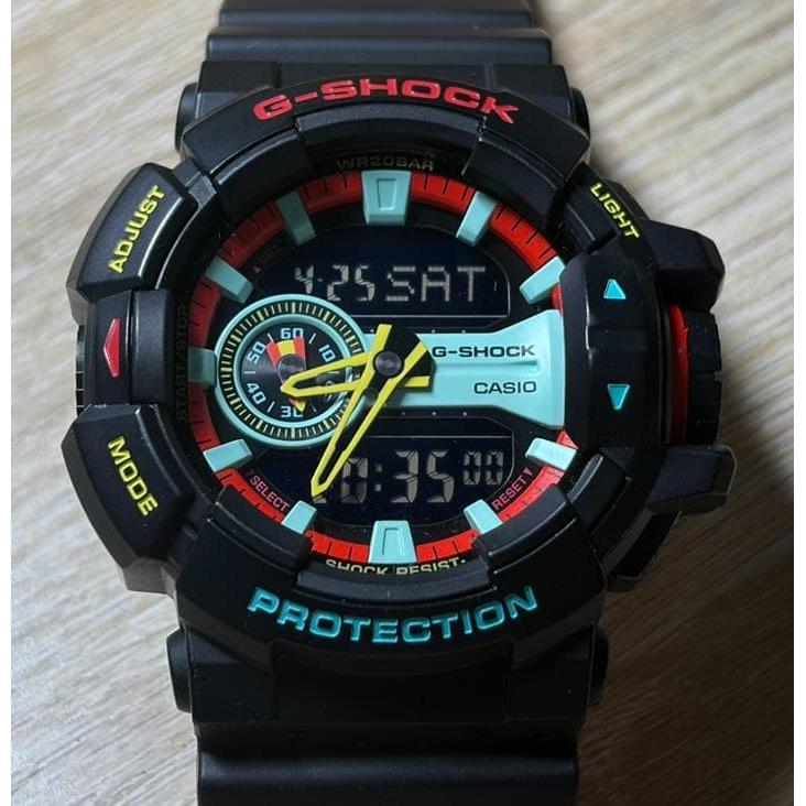 Used Extremely beautiful item! Rare color Casio G-Shock GA-400CM Breezy Rasta color
