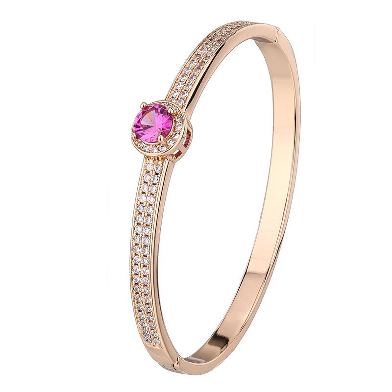 Jewelry Simulation Color Treasure Corundum Retro Bracelet Female Main Stone 6.5