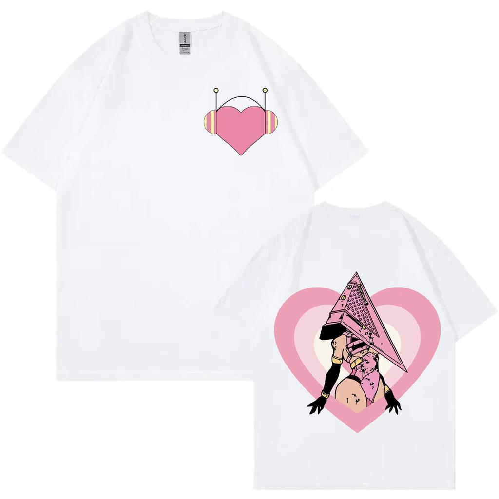 Game Silent Hill 3 Embroidered Princess Heart Graphic T Shirts Harajuku Y2k Short Sleeve Tshirt Unisex Fashion Casual Tshirts