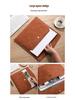 A4 Leather Waterproof Briefcase Folder with Large Capacity for Business Meetings