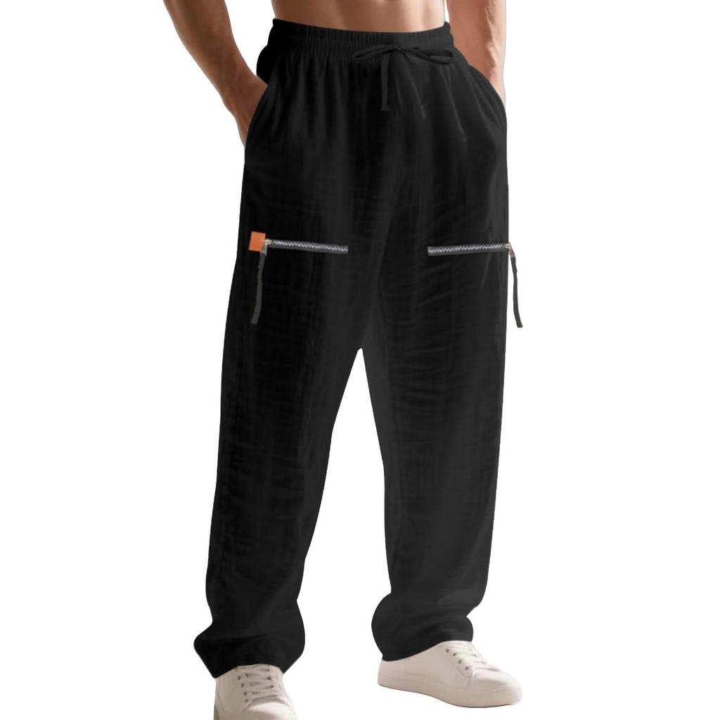 Men's Casual Cargo Pants Workout Joggers Stretch Sweatpants Casual Hiking  Pants With Multi Pockets