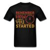 Remember How You Started Shirt Inspirational Quote Tshirt Motivational T-Shirt