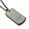 Emporio Armani Gunmetal Necklace EGS2781060 Men's [Used]