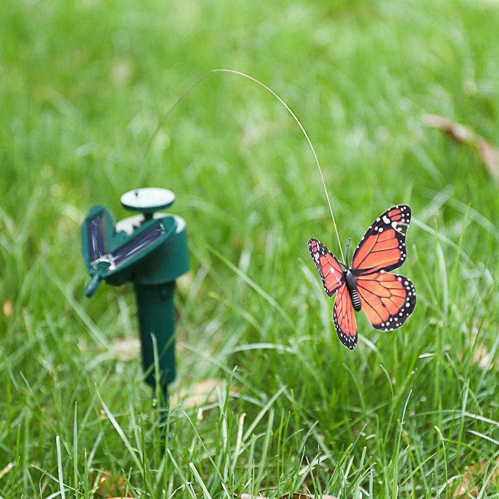 Solar Powered Dancing Fluttering   Flying Humming Bird Garden Yard Decoration