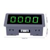 Grün 4 Digit LED Motor Drehzahlmesser Drehzahlmesser Geschwindigkeitsmesser NPN Hall Näherungsschalter Sensor