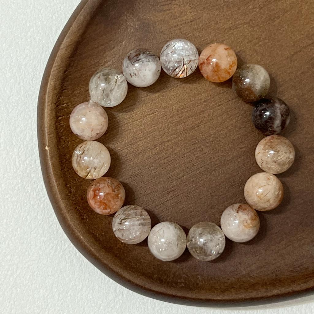 Women Natural Crystal Beaded Bracelets 8mm 10mm 12mm Round Yoga Bead Stretch Bangle Handmade DIY Jewelry Gift