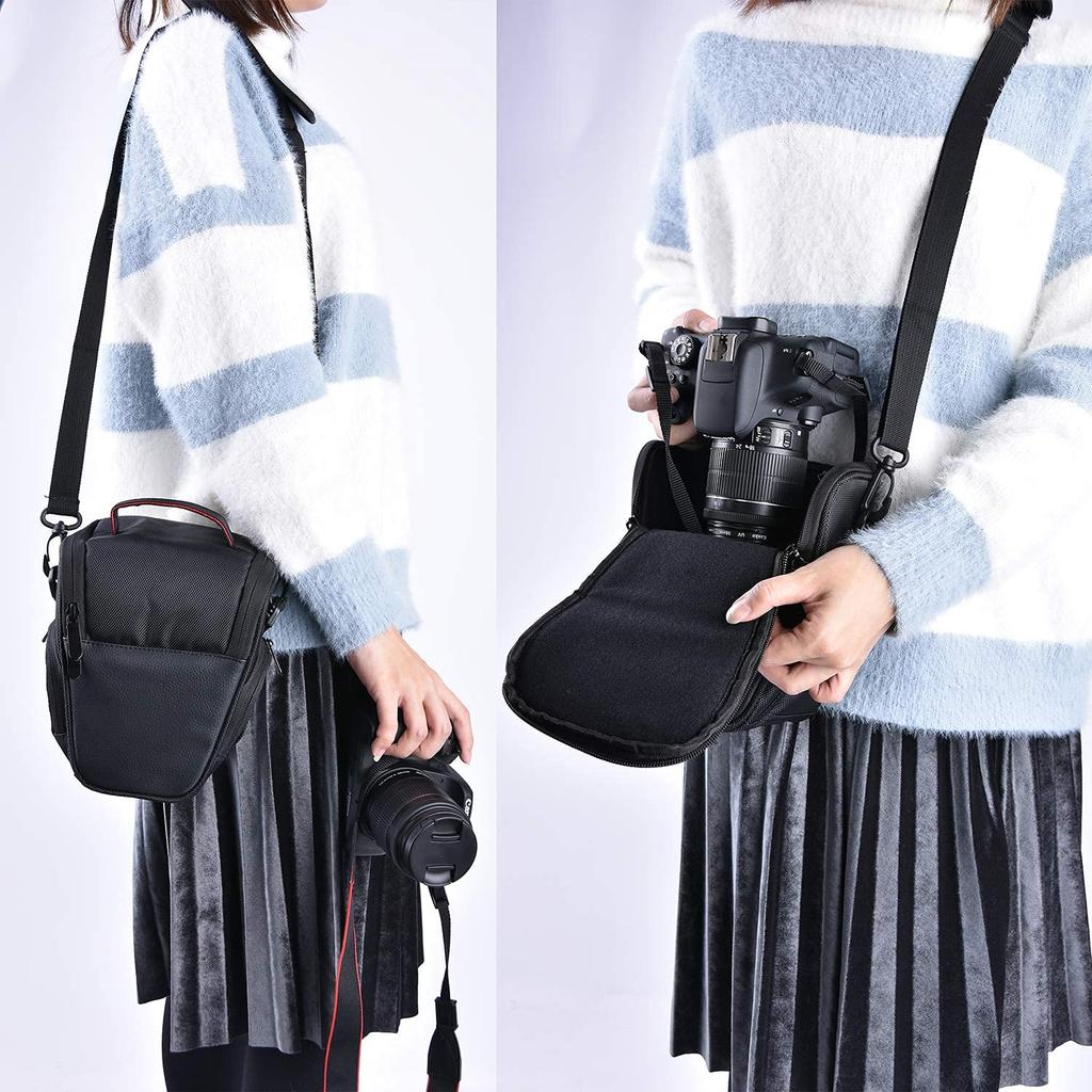 FOSOTO SLR Camera Shoulder Camera Case for Canon EOS Kiss and Nikon D850 Bag, Bag, X7, X5, X6i, X7i, X70, X8i, X80, 70D, 60D, 50D, 40D, 6D, 5D, SX60,