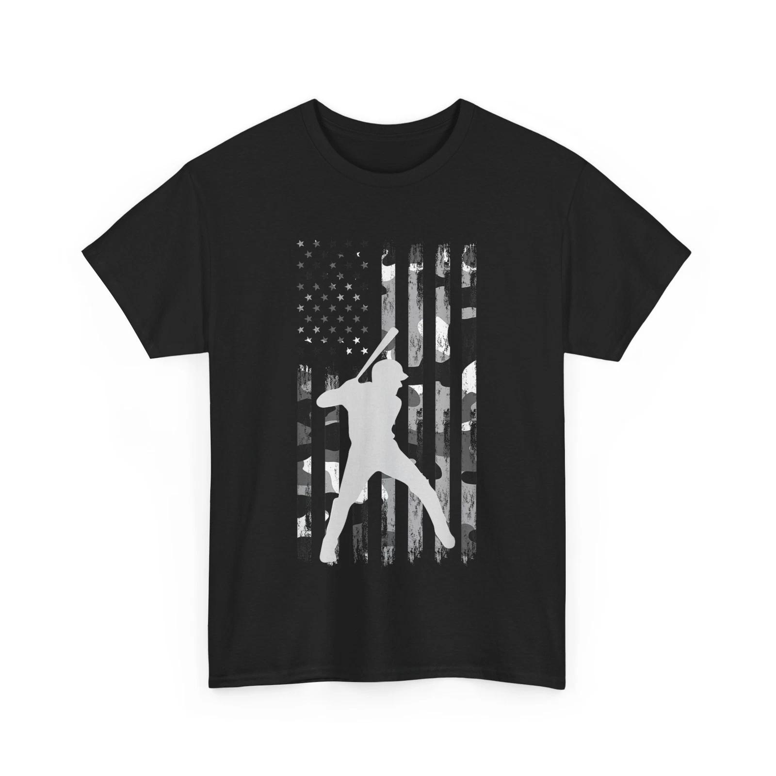 Baseball Player American Flag T shirt, Baseball Lovers Women Men T shirt XL
