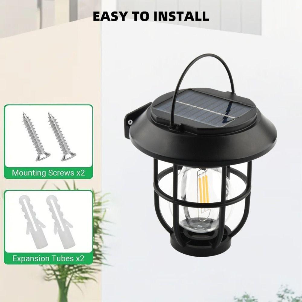 Bright Lawn Lamps Waterproof Tungsten Filament Light Energy-saving Solar Lamps  Camping