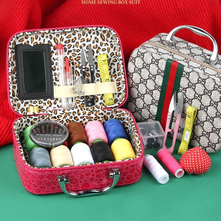 Household Sewing Box Set Wedding Sewing Kit Primary School Dormitory Portable High-End Large Sewing Needle And Thread Toolbox