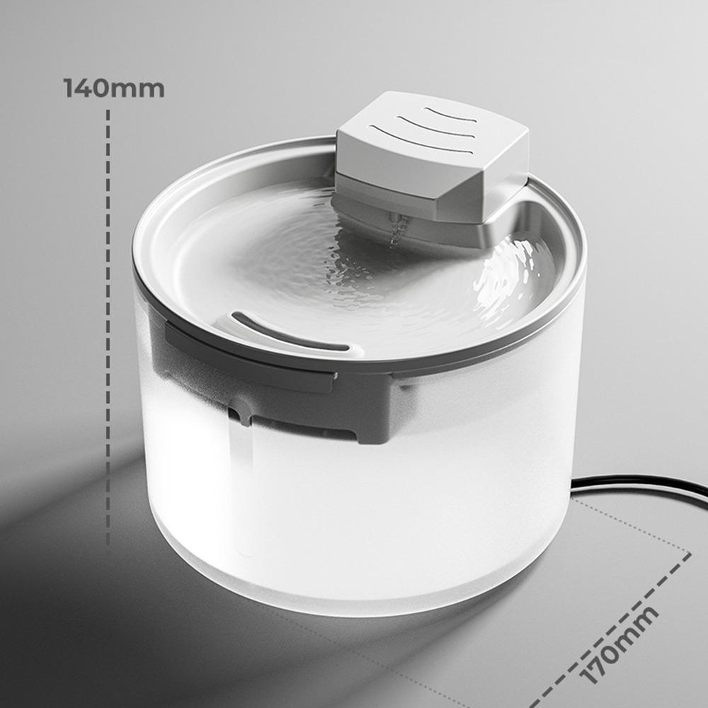 

Сенсорный диспенсер для питья для домашних животных Автоматический диспенсер для воды Фонтанчик для воды для кошек для котенка для дома белый