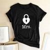Women Men T-shirt Loose Dress Up Matched Heart Chic Anniversary Couple for Home