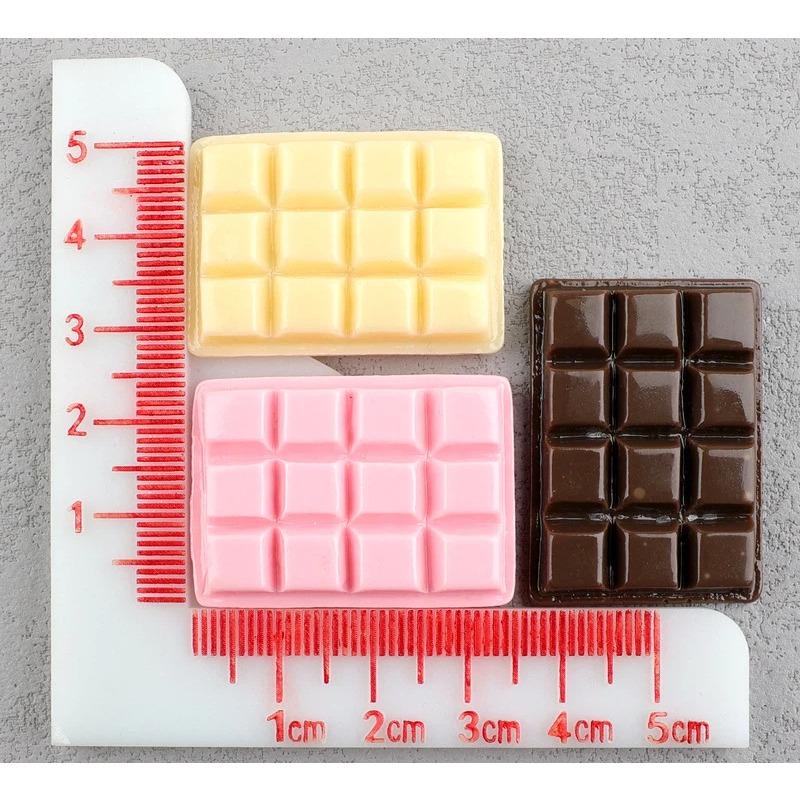 

Chocolate Biscuit Resin Accessories Cream Gel Phone Case DIY Material Food and Play Accessories 10pcs коричневий