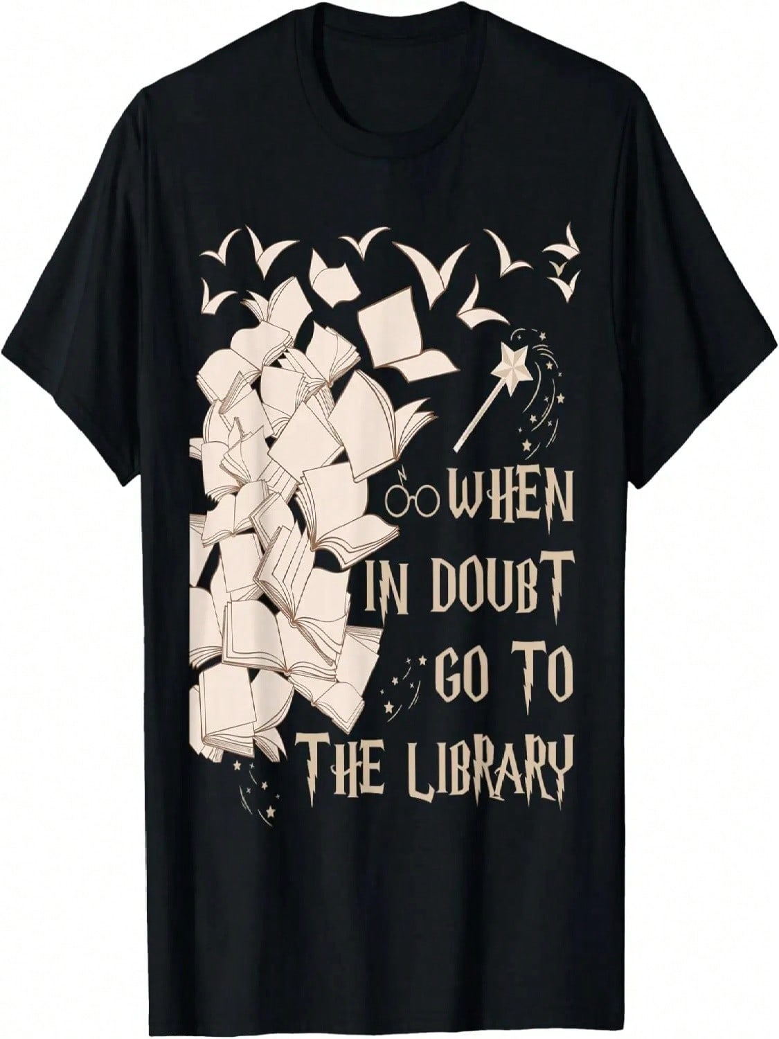When In Doubt Go To The Library Readers Gift T-Shirt S разноцветный