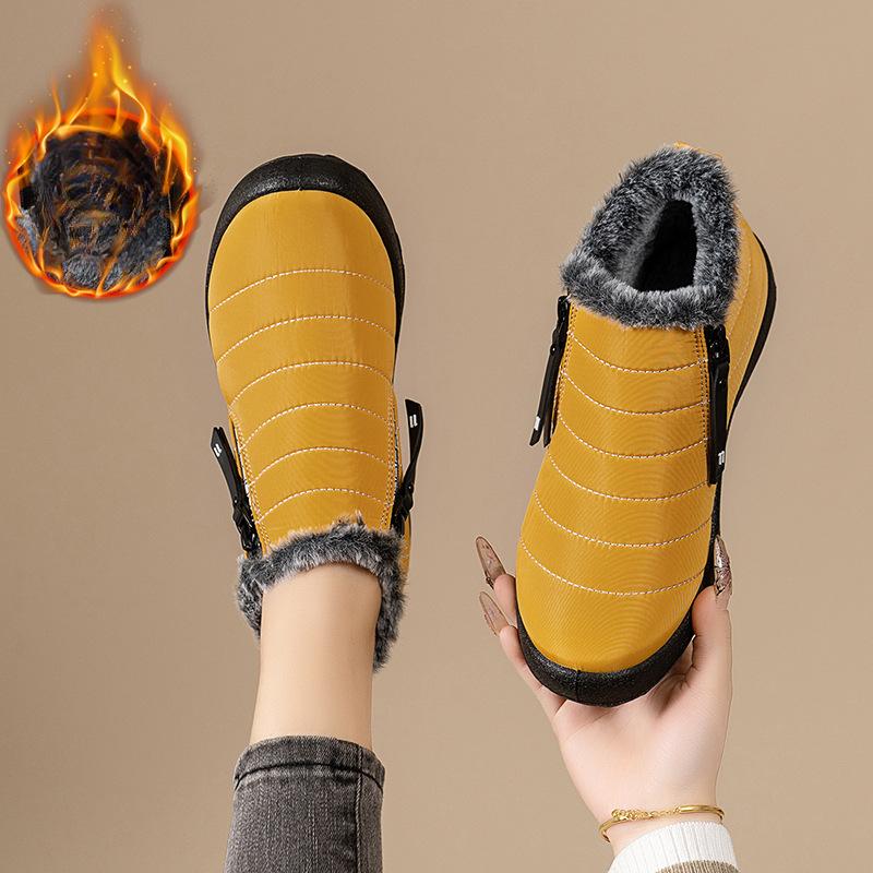 Dámské teplé sněhule Zimní boty Krátké kotníkové boty Protiskluzové Voděodolné Podšité kožešinou Venkovní tenisky Pohodlné Turistické Vycházkové boty pro ženy