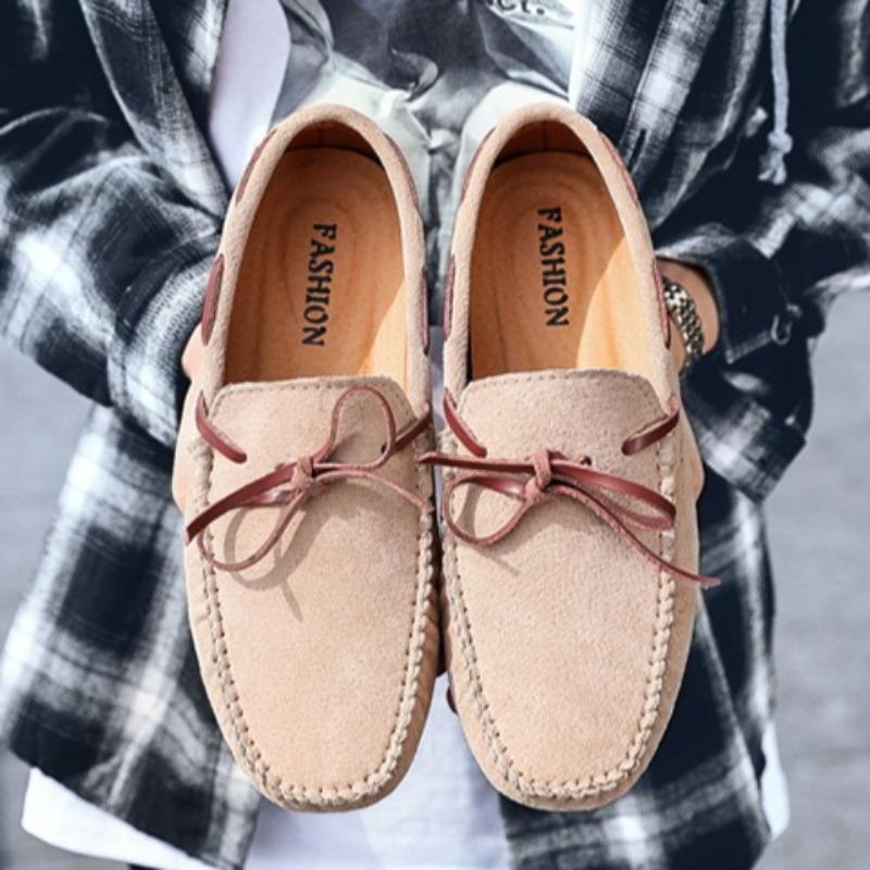 Fashion High Quality Men's Casual Shoes Suede Mens Loafers Comfort Soft Driving Shoes Luxury Moccasins Concise Men Shoes Plus Size 38-49