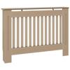 Cache-radiateur en MDF brun - VidaXL - 112x19x81 cm - Design à lattes