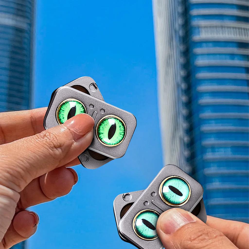Owl Gyro Push Alloy Compact Portable EDC Fingertip Push Slider Decompression Toy
