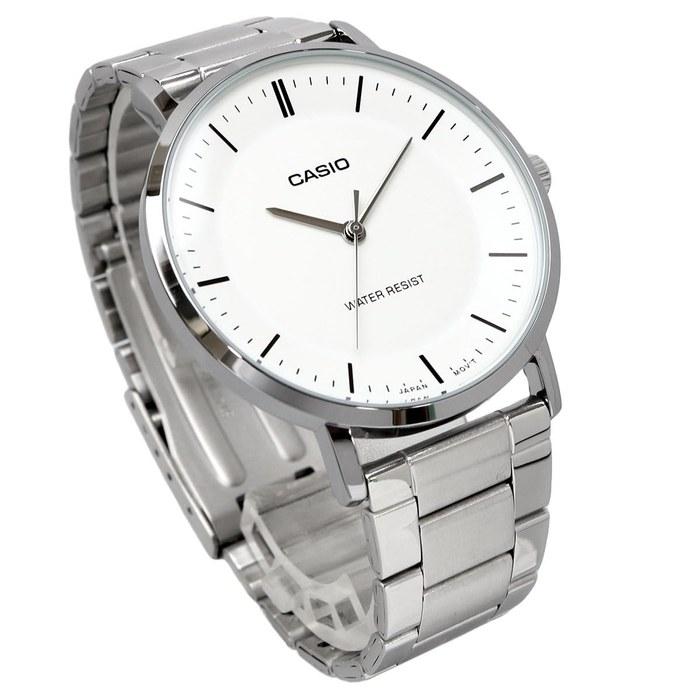 Casio Quartz Men's Watch MTP-VT04D-7E White Metal Band