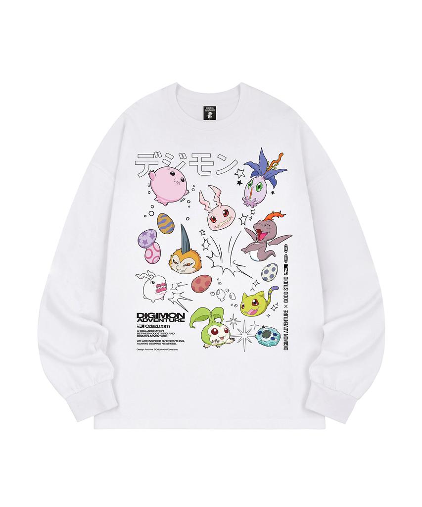 ODDSTUDIO [Digimon Adventure] In-Training Ii Stage Digimon Long Sleeve_Color Ver. - 2 Colors