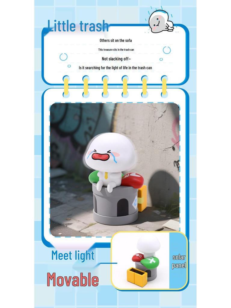 Shifeng LK2508 Solar-Powered Blind Box Series: Officially Licensed Adorable Baby Desktop Ornaments