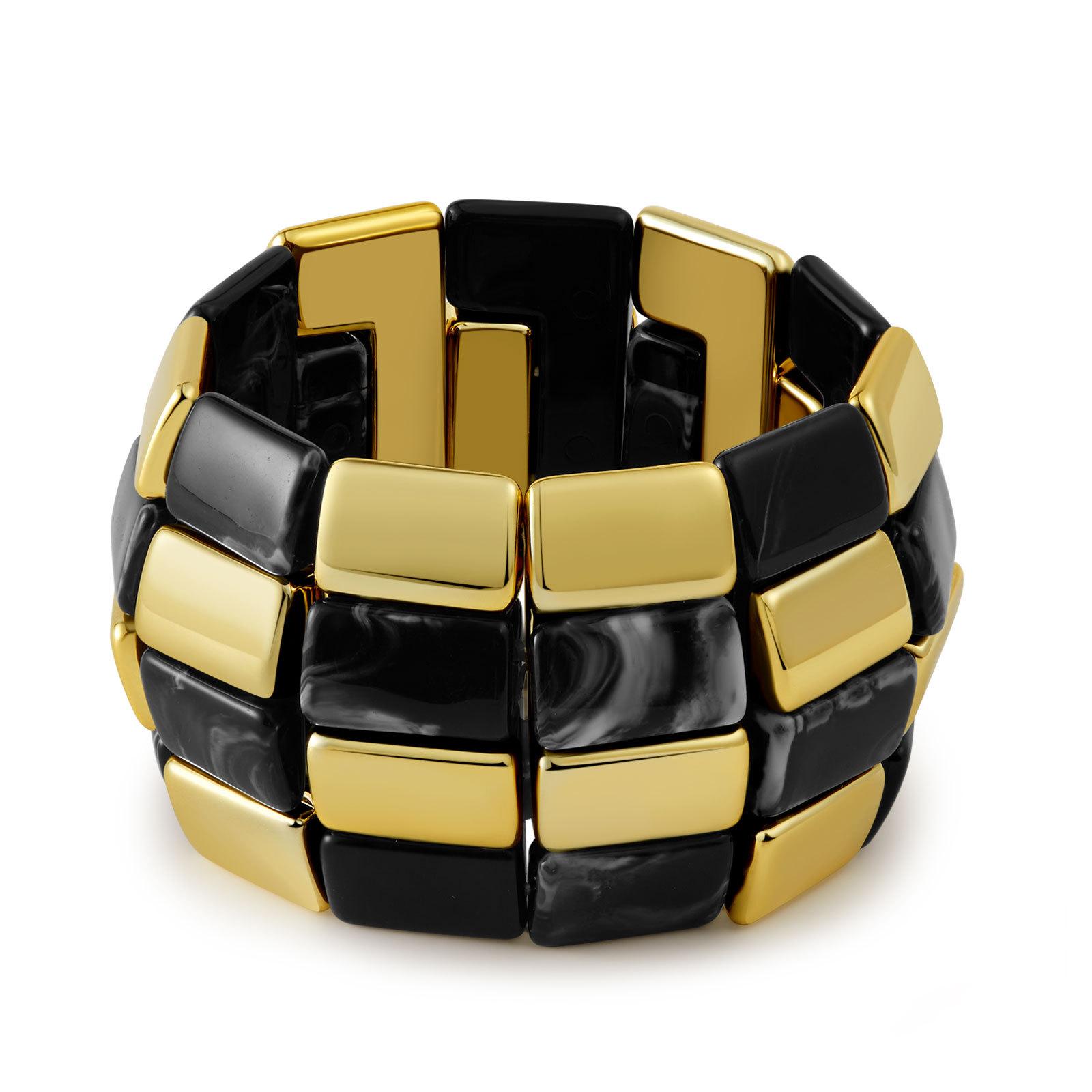 

Acrylic Square Splicing Geometric Round Bangle for Women Bracelet Jewelry Acessory