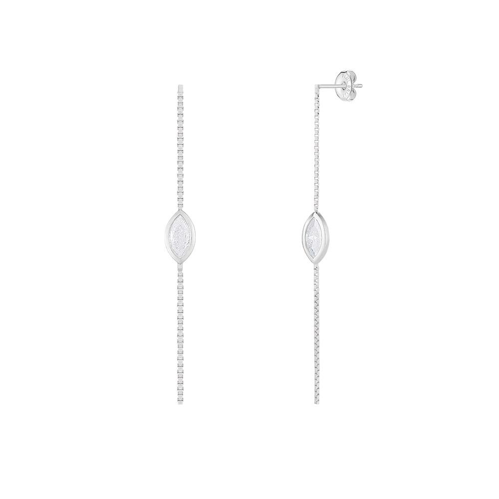 Paul Brial Marquise Box Earrings (W) Pyse0122_Wg
