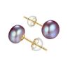 Orecchini a lobo con perle d'acqua dolce naturali in argento sterling 925 Orecchini con perle bianche coltivate per orecchini da donna Gioielli
