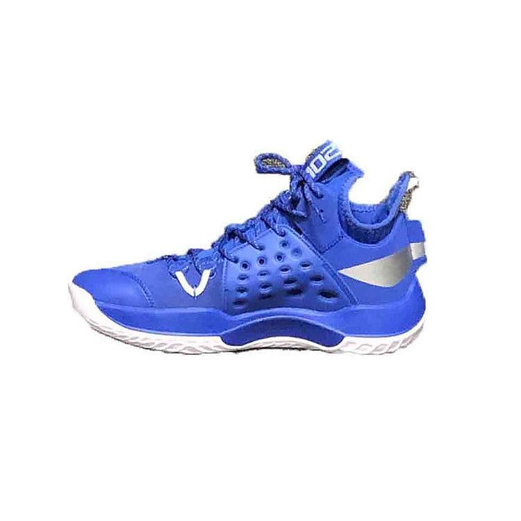 New LiNing SONIC 7 Anti Slip Wear Resistant Mid Top Basketball Shoes Men's Duke Blue ABAP019-7