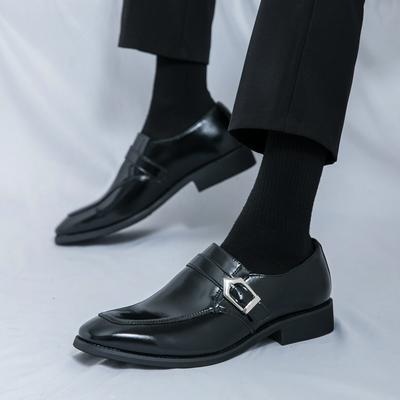 Luxury New Designer Monk Strap Loafers For Men Brown Black  Patent Leather Dress Casual Shoes Wedding Dress Homecoming Footwear